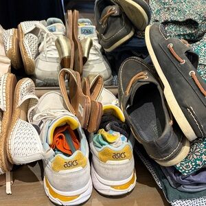 Mix of shoes for a couple